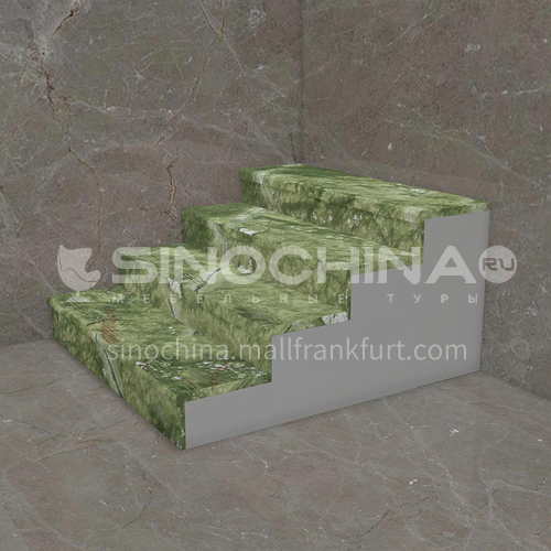 Natural green luxury marble staircase M-PB88L